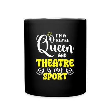 Queen Girl Acteur de caractère - Mug uni - noir - Devant