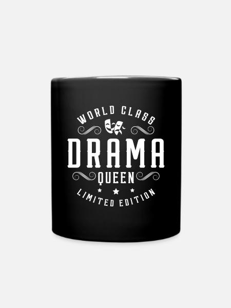 Drama Frau Schwanger - Tasse einfarbig - Schwarz