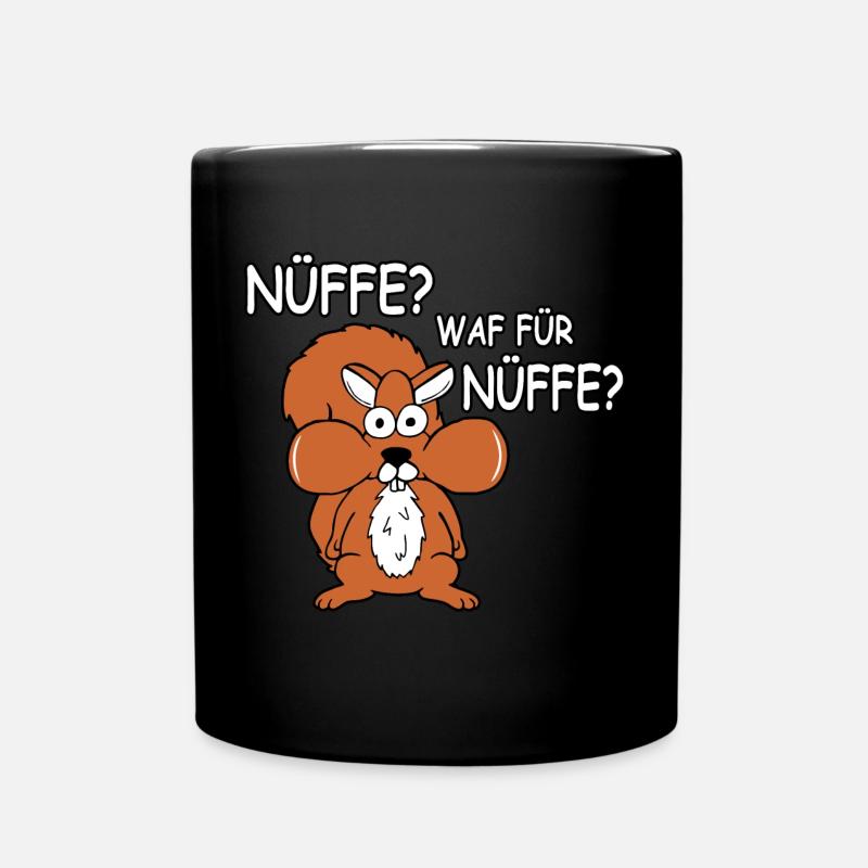 Nüffe - Tasse einfarbig - Schwarz