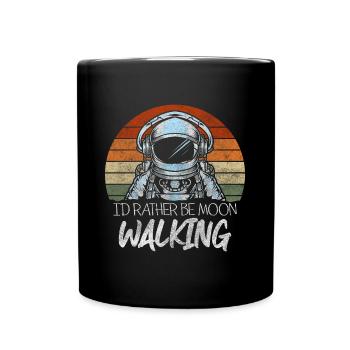 Planète spatiale Galaxie en apesanteur - Mug uni - noir - Devant
