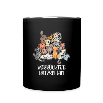 Katze Statement Kuscheltier Haustiere Heimtier - Tasse einfarbig - Schwarz - Vorne