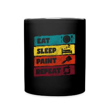 Painter spray can craft - Full Colour Mug - black - Front