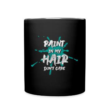Painter Art Canvas Construction Site - Full Colour Mug - black - Front