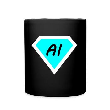 Artificial computer technology - Full Colour Mug - black - Front