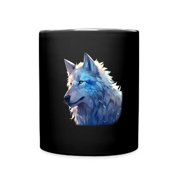 Safe The Wolf Lupine Tierschutz Umweltaktivist - Tasse einfarbig - Schwarz - Vorne