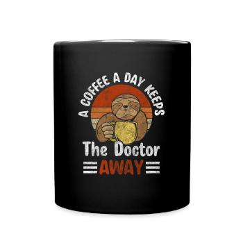 Morgenmuffel Espresso Cappuccino Energie - Tasse einfarbig - Schwarz - Vorne