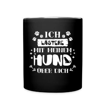 Lieblingstier Statement Knuddeltier Hund Haustiere - Tasse einfarbig - Schwarz - Vorne