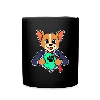 Chien Chiot Animaux de compagnie Cuddly Pets Animaux - Mug uni - noir - Devant
