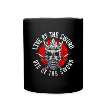 Swordsmen, Warriors, Samurai, Swords - Full Colour Mug - black - Front