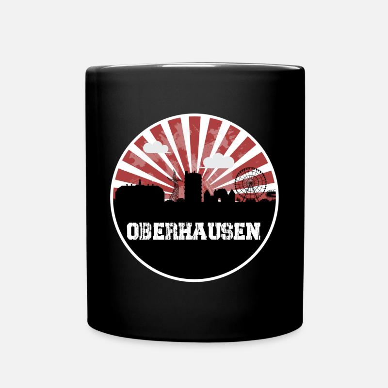 Oberhausen Heimspiel Skyline - Tasse einfarbig - Schwarz
