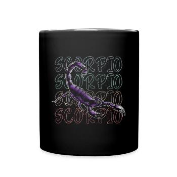 Scorpio zodiac sign November characteristics - Full Colour Mug - black - Front