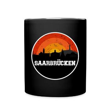 Saarbrücken Original Skyline - Mug uni - noir - Devant
