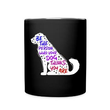 Dog Pets Statement Animal préféré - Mug uni - noir - Devant
