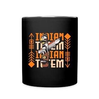 Bijoux en plumes amérindiennes - Mug uni - noir - Devant