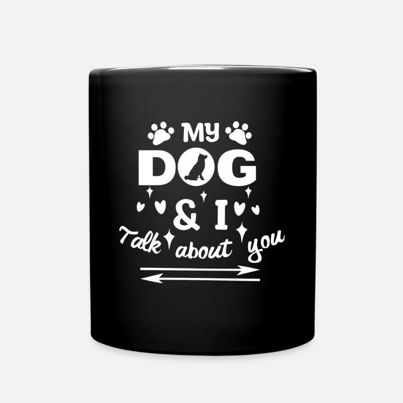 Chiens Animaux Animaux de compagnie Sa déclaration Animal en peluche - Mug uni - noir