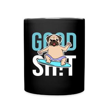 Dog Statement Pets Favorite Animal Peluched Toy - Mug uni - noir - Devant