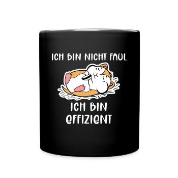 Haustiere Hamster Lieblingstier Statement Heimtier - Tasse einfarbig - Schwarz - Vorne