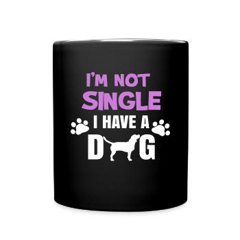 Animaux Chien Animaux de compagnie Peluche Animal préféré - Mug uni - noir - Devant