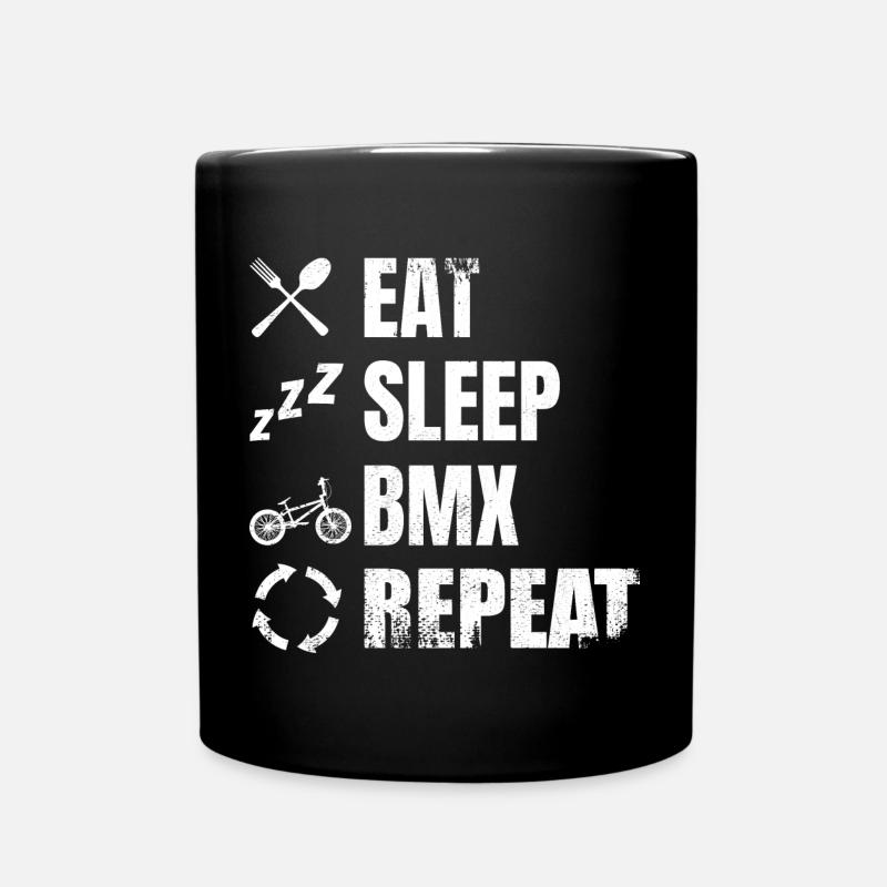 BMX Zeitplan - Tasse einfarbig - Schwarz