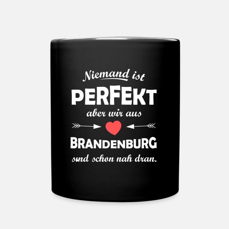Die Heimat in Brandenburg - Tasse einfarbig - Schwarz