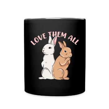 Conception de lapin mignon pour les propriétaires de lapins - Mug uni - noir - Devant