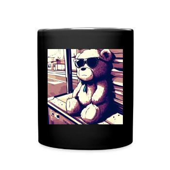 Teddy Manga II - Tasse einfarbig - Schwarz - Vorne