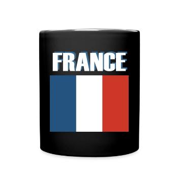 France Flag - Full Colour Mug - black - Front