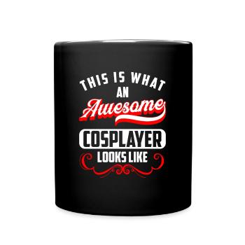Déguisement d’anime japonais mignon - Mug uni - noir - Devant