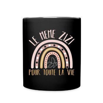 Le même zizi pour toute la vie humour EVJF cadeau - Mug uni - noir - Devant