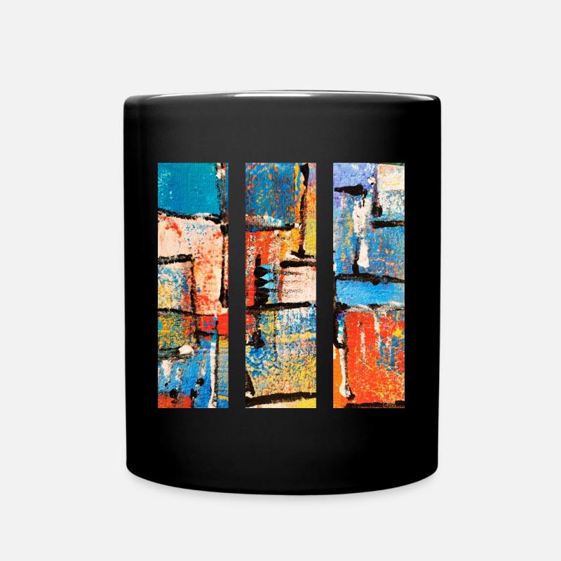 Abstraktes urbanes Street-Art-Design - Tasse einfarbig - Schwarz