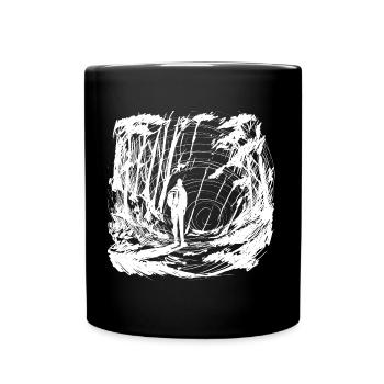 Let's go somewhere invert - Tasse einfarbig - Schwarz - Vorne
