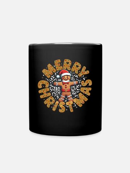 Frohe Weihnachten Design Vielseitige Feiertagsgrafiken - Tasse einfarbig - Schwarz