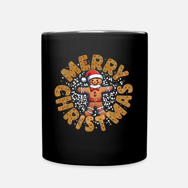 Frohe Weihnachten Design Vielseitige Feiertagsgrafiken - Tasse einfarbig - Schwarz