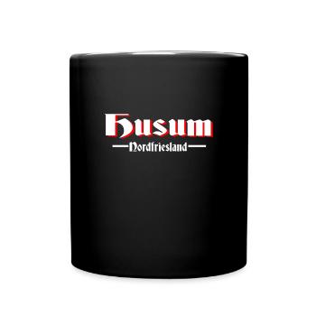 Husum - Tasse einfarbig - Schwarz - Vorne