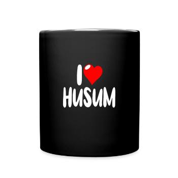 Husum - Tasse einfarbig - Schwarz - Vorne