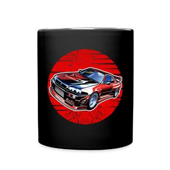Jdm / Tuning / Turbocompresseur / Jantes / Chiptuning - Mug uni - noir - Devant