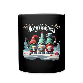 MERRY CHRISTMAS - Full Colour Mug - black - Front