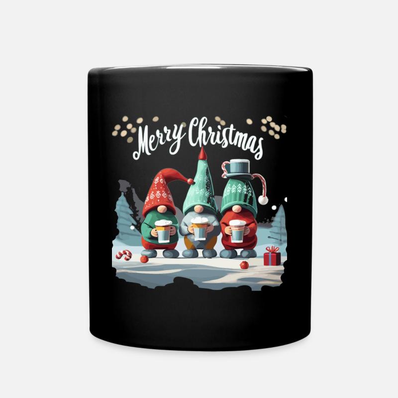MERRY CHRISTMAS - Full Colour Mug - black