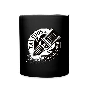 TATTOOS PAINFUL LOVE - Tasse einfarbig - Schwarz - Vorne