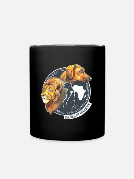 Rhodesian Ridgeback - Tasse einfarbig - Schwarz