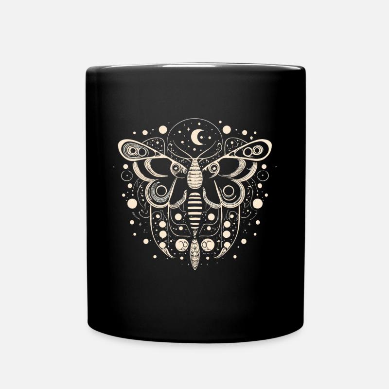 Celestial Moth - Tasse einfarbig - Schwarz
