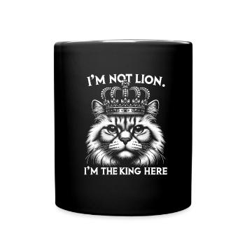 Roi des chats - Mug uni - noir - Devant