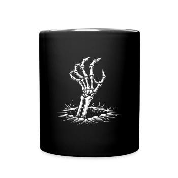 Skeleton Hand - Full Colour Mug - black - Front