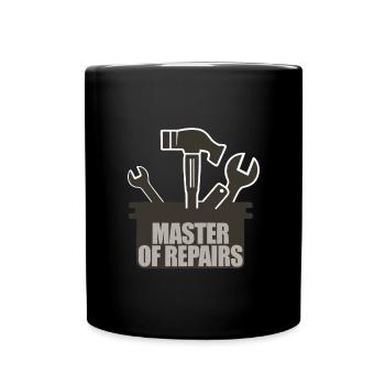 master of repairs - Tasse einfarbig - Schwarz - Vorne