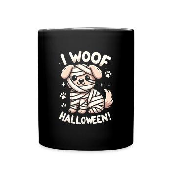 Halloween momies chien - Mug uni - noir - Devant