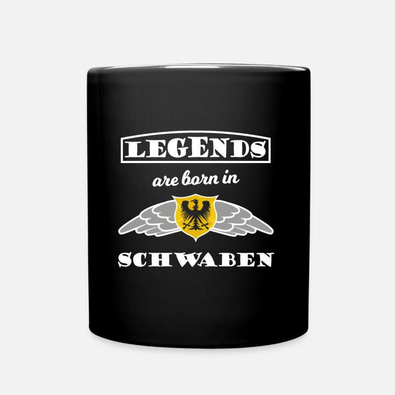 Die Macht aus Schwaben - Tasse einfarbig - Schwarz