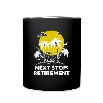 Retirement Statement Leisure Farewell Retiree - Full Colour Mug - black - Front