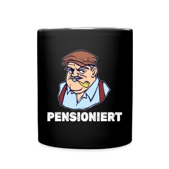 Pensionist Statement Senior Pensionär Abschied - Tasse einfarbig - Schwarz - Vorne