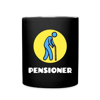 Retiree Senior Statement Retirement Retiree - Full Colour Mug - black - Front