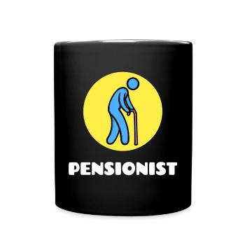 retirement senior saying retirement freedom - Full Colour Mug - black - Front
